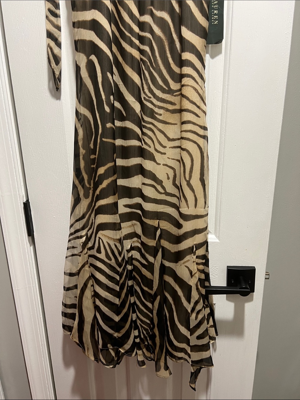 LAST CHANCE🧾 Ralph Lauren Zebra Print Maxi Dress; NWT; Buy 2 @ $50 Sale!! - Picture 3 of 13